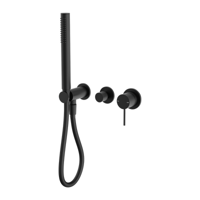 NERO MECCA SHOWER MIXER DIVERTER SYSTEM SEPARATE BACK PLATE MATTE BLACK