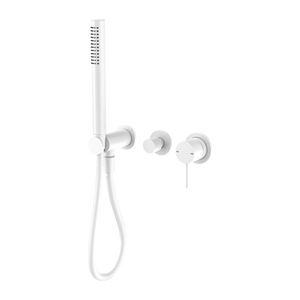NERO MECCA SHOWER MIXER DIVERTER SYSTEM SEPARATE BACK PLATE MATTE WHITE