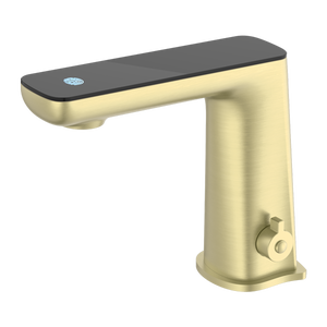 NERO CLAUDIA SENSOR MIXER WITH BLACK TOP DISPLAY 164MM BRUSHED GOLD