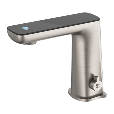 NERO CLAUDIA SENSOR MIXER WITH BLACK TOP DISPLAY 164MM BRUSHED NICKEL