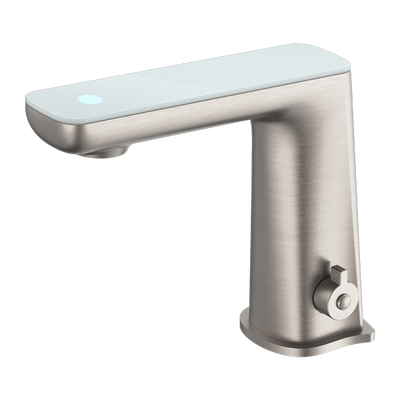 NERO CLAUDIA SENSOR MIXER WITH WHITE TOP DISPLAY 164MM BRUSHED NICKEL
