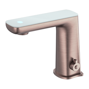 NERO CLAUDIA SENSOR MIXER WITH WHITE TOP DISPLAY 164MM BRUSHED BRONZE