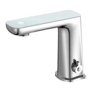 NERO CLAUDIA SENSOR MIXER WITH WHITE TOP DISPLAY 164MM CHROME