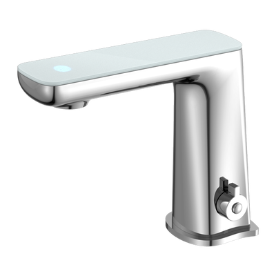 NERO CLAUDIA SENSOR MIXER WITH WHITE TOP DISPLAY 164MM CHROME