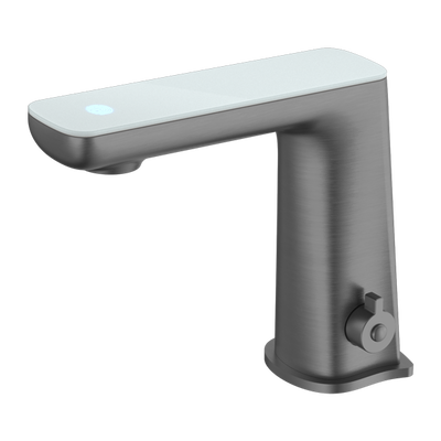 NERO CLAUDIA SENSOR MIXER WITH WHITE TOP DISPLAY 164MM GUN METAL