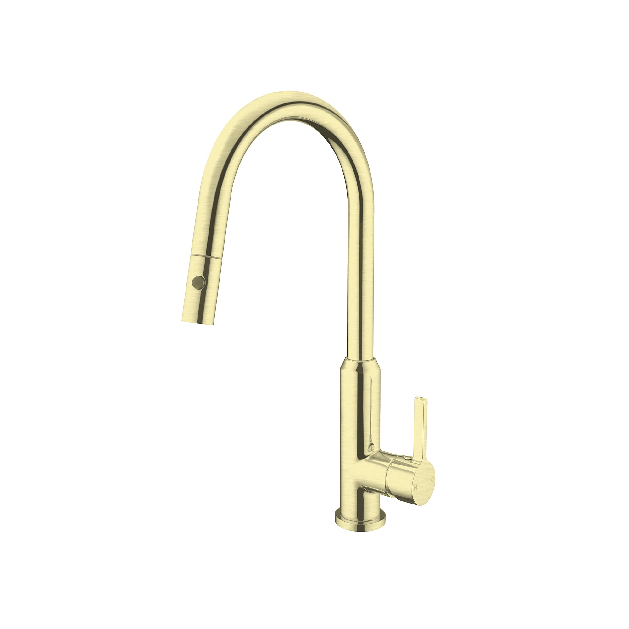 NERO PEARL SPRAY PULL OUT SINK MIXER 452MM BRUSHED GOLD