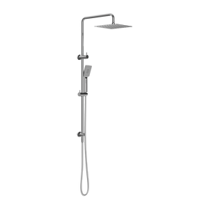NERO SQUARE PROJECT TWIN SHOWER 250MM CHROME