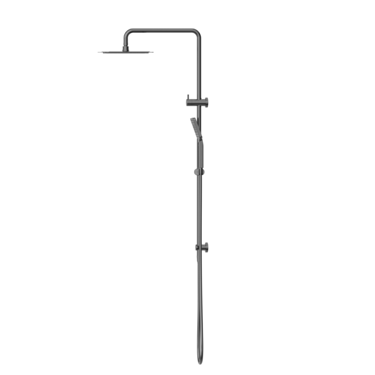 NERO SQUARE PROJECT TWIN SHOWER GUN METAL