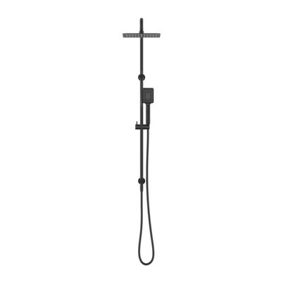 NERO SQUARE PROJECT TWIN SHOWER 250MM MATTE BLACK