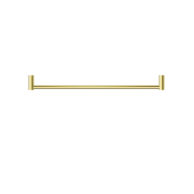 NERO MECCA SINGLE NON-HEATED TOWEL RAIL BRUSHED GOLD (ALSO AVAILABLE IN 600MM AND 800MM)