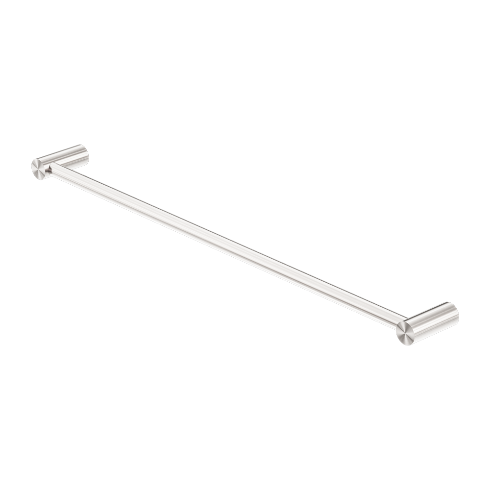 NERO MECCA SINGLE NON-HEATED TOWEL RAIL BRUSHED NICKEL (ALSO AVAILABLE IN 600MM AND 800MM)
