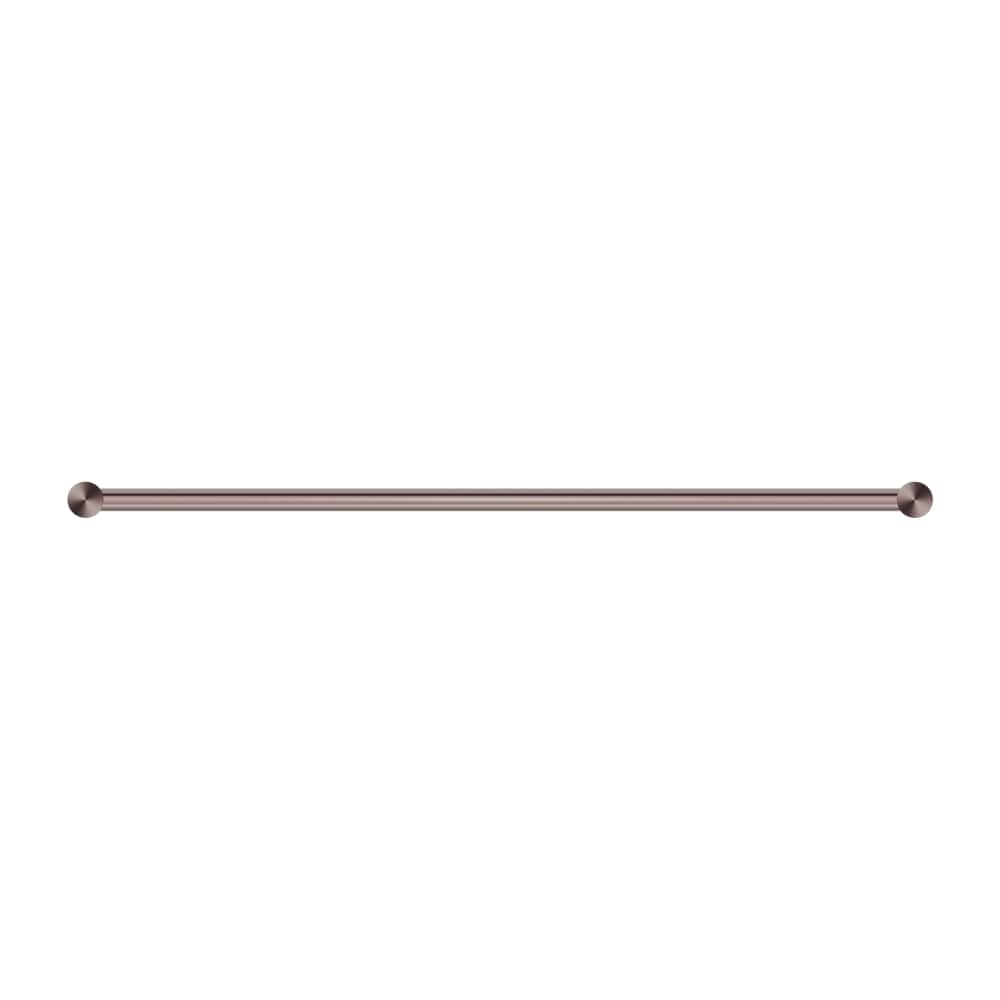 NERO MECCA SINGLE NON-HEATED TOWEL RAIL BRUSHED BRONZE (ALSO AVAILABLE IN 600MM AND 800MM)