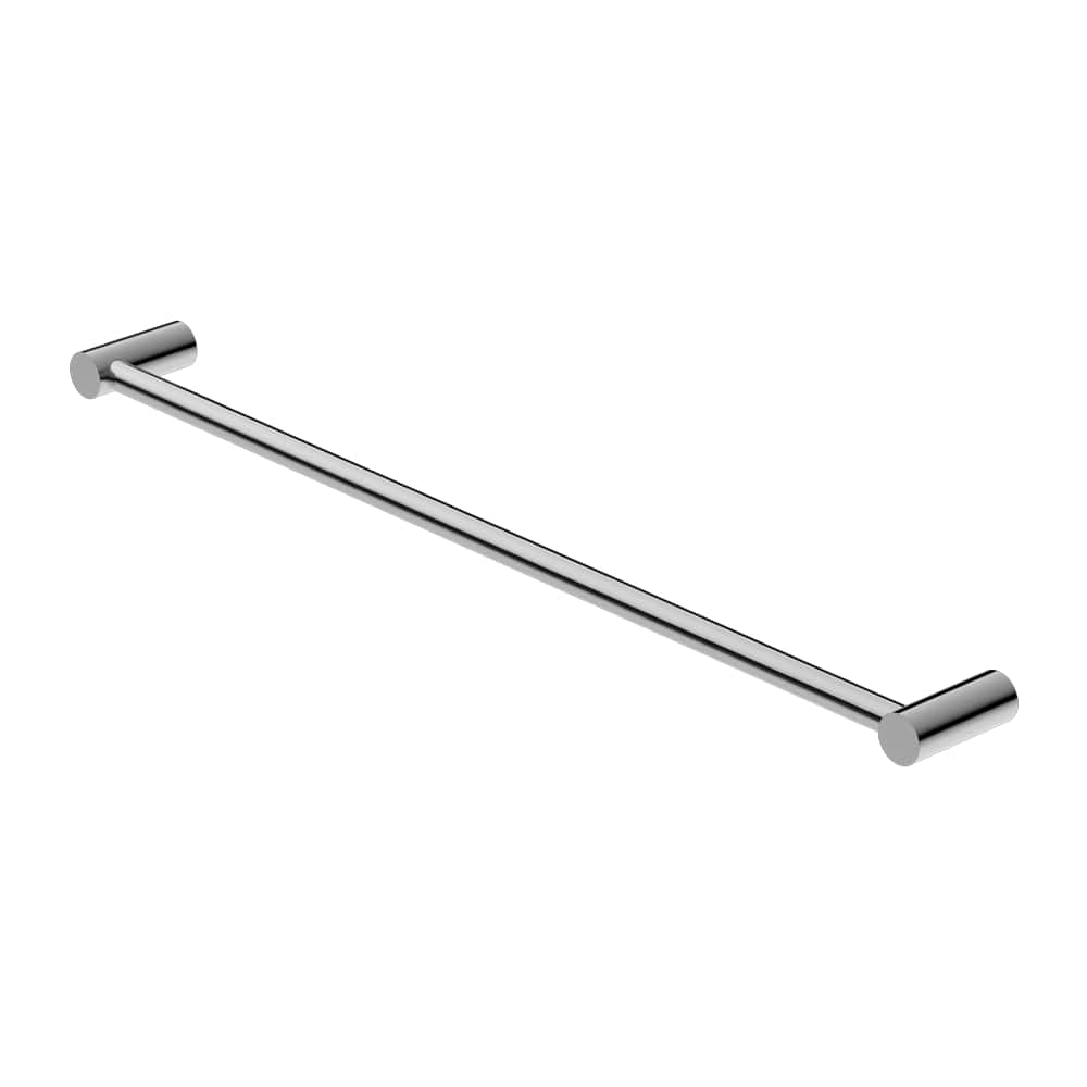 NERO MECCA SINGLE NON-HEATED TOWEL RAIL CHROME (AVAILABLE IN 600MM AND 800MM)