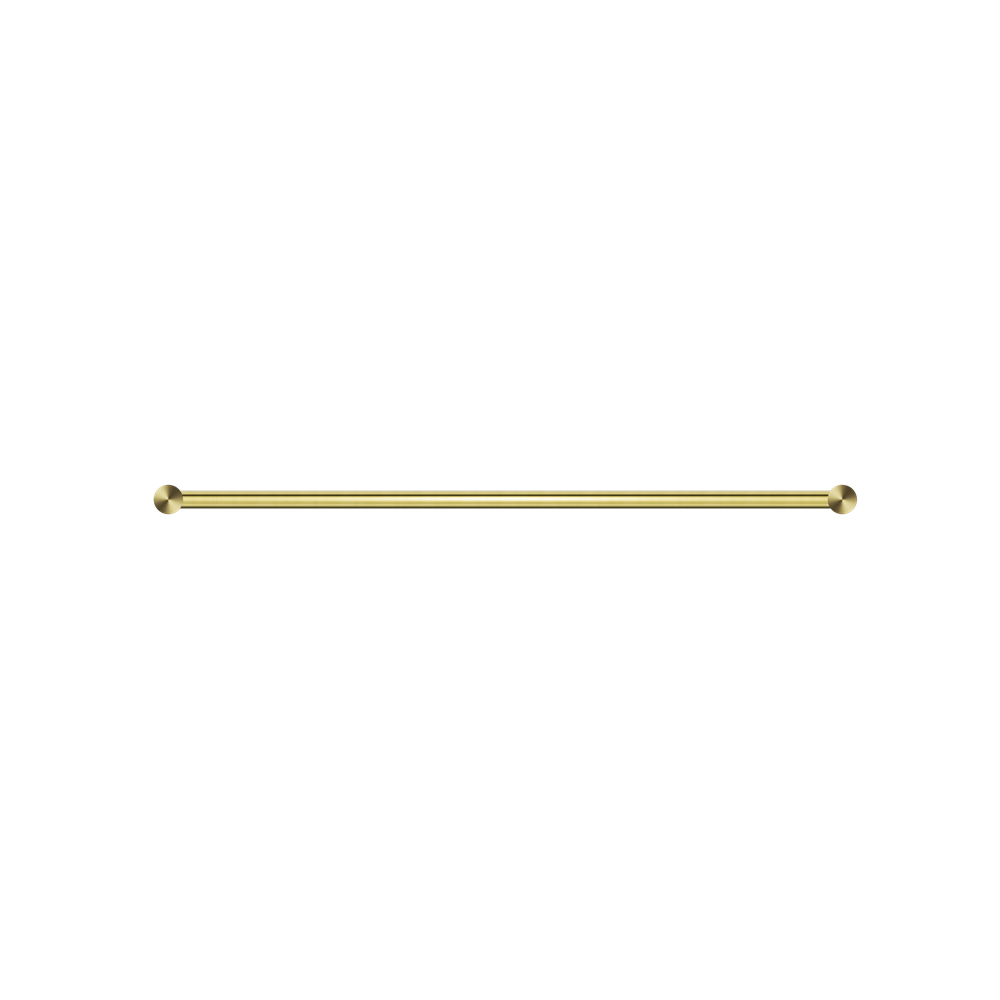 NERO MECCA DOUBLE NON-HEATED TOWEL RAIL BRUSHED GOLD (ALSO AVAILABLE IN 600MM AND 800MM)