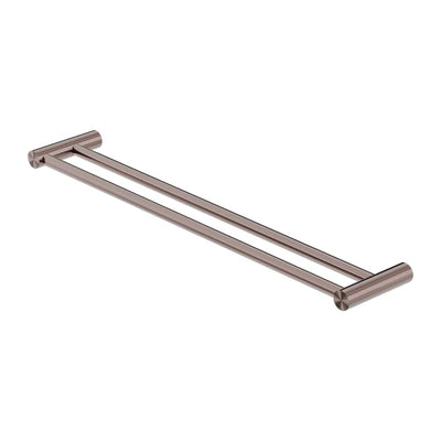 NERO MECCA DOUBLE NON-HEATED TOWEL RAIL BRUSHED BRONZE (ALSO AVAILABLE IN 600MM AND 800MM)