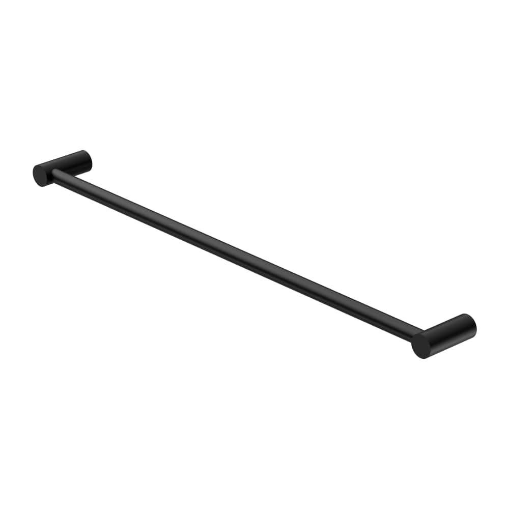 NERO MECCA SINGLE NON-HEATED TOWEL RAIL MATTE BLACK (AVAILABLE IN 600MM AND 800MM)