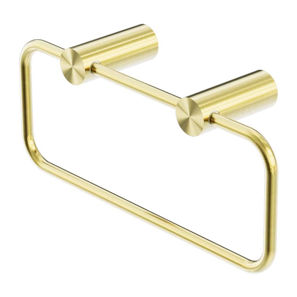 NERO MECCA TOWEL RING BRUSHED GOLD