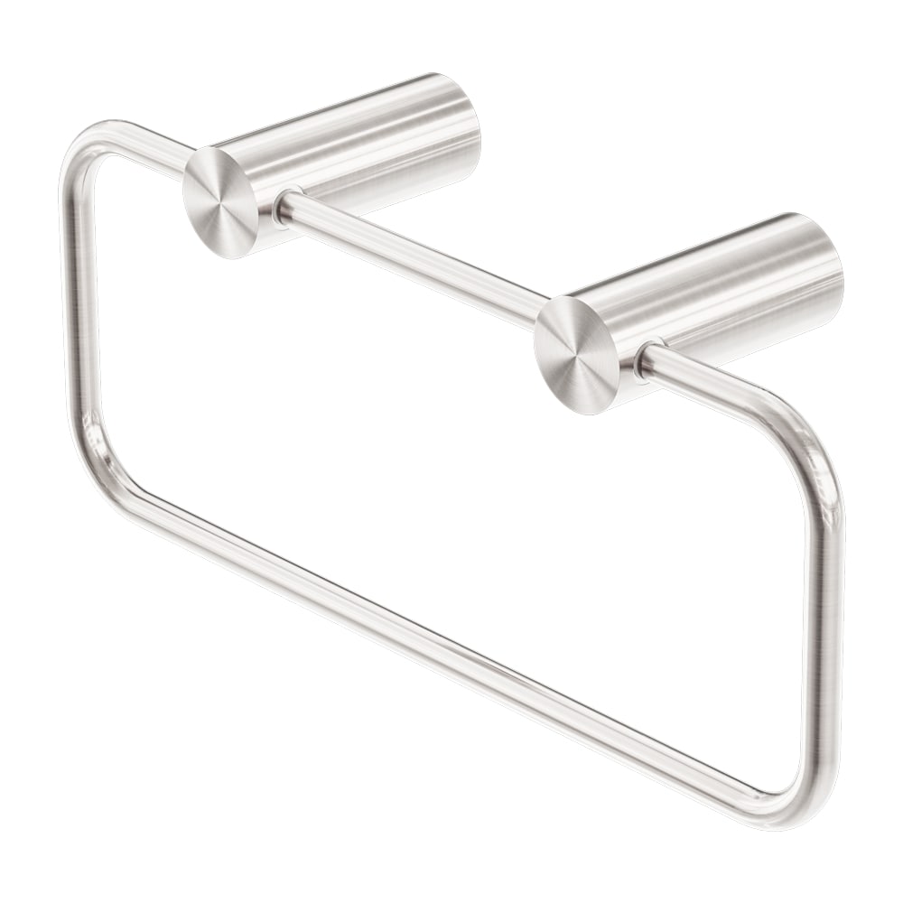 NERO MECCA TOWEL RING BRUSHED NICKEL