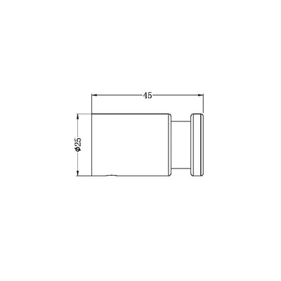 NERO MECCA ROBE HOOK BRUSHED NICKEL