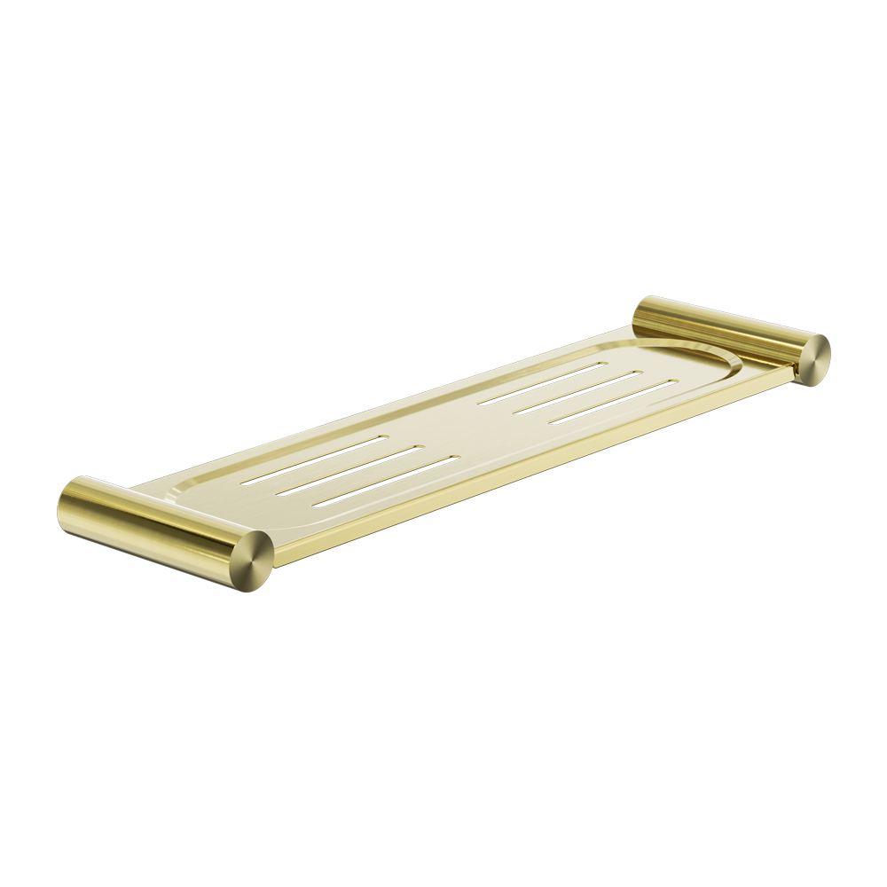 NERO MECCA METAL SHOWER SHELF BRUSHED GOLD