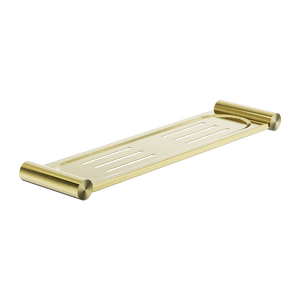 NERO MECCA METAL SHOWER SHELF BRUSHED GOLD