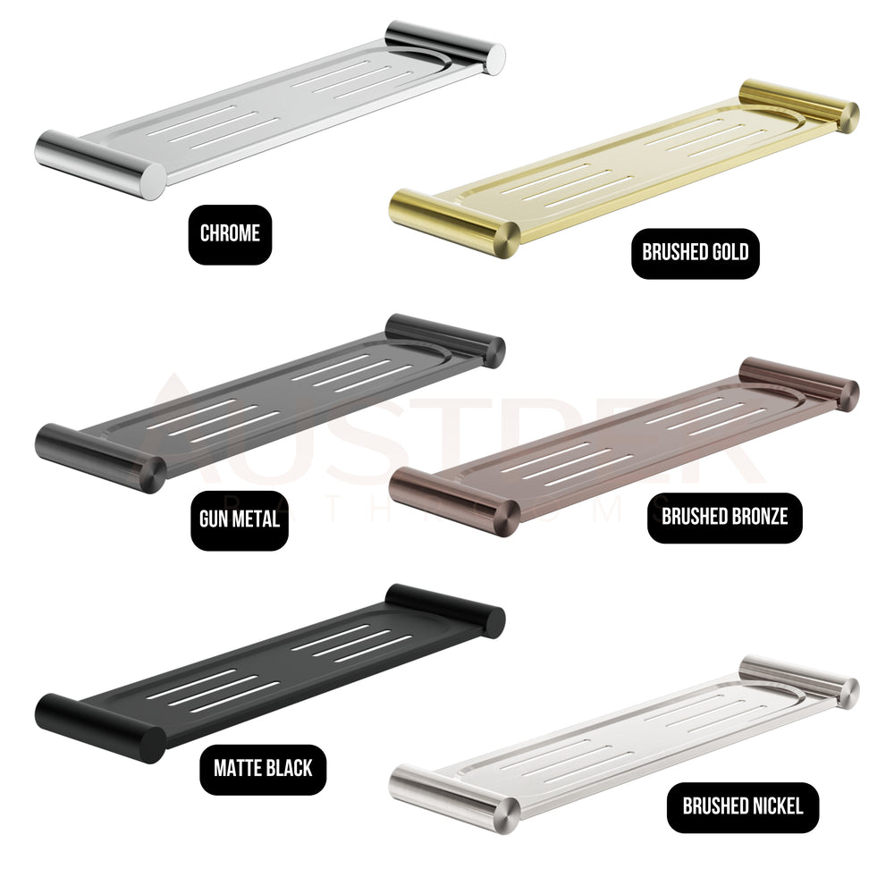 NERO MECCA METAL SHOWER SHELF CHROME