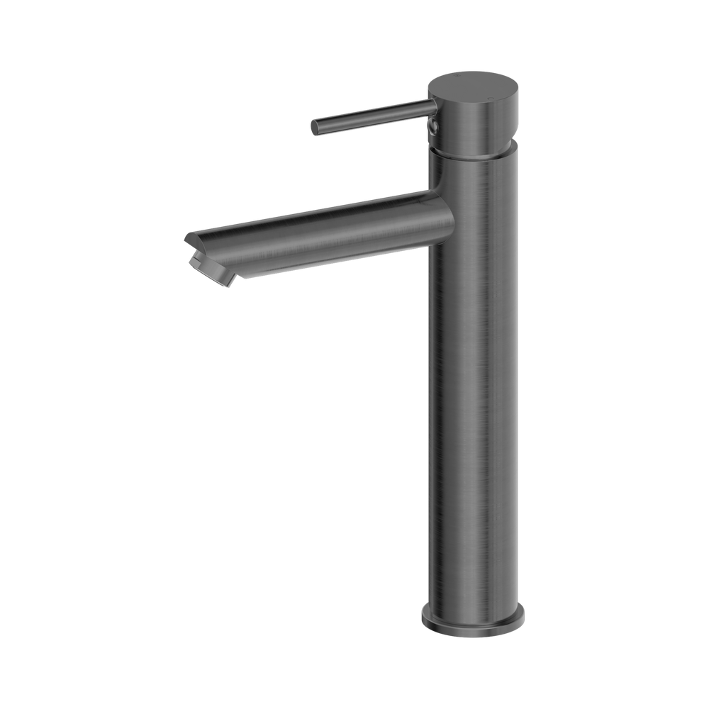 NERO DOLCE TALL BASIN MIXER STRAIGHT SPOUT 286MM GUN METAL
