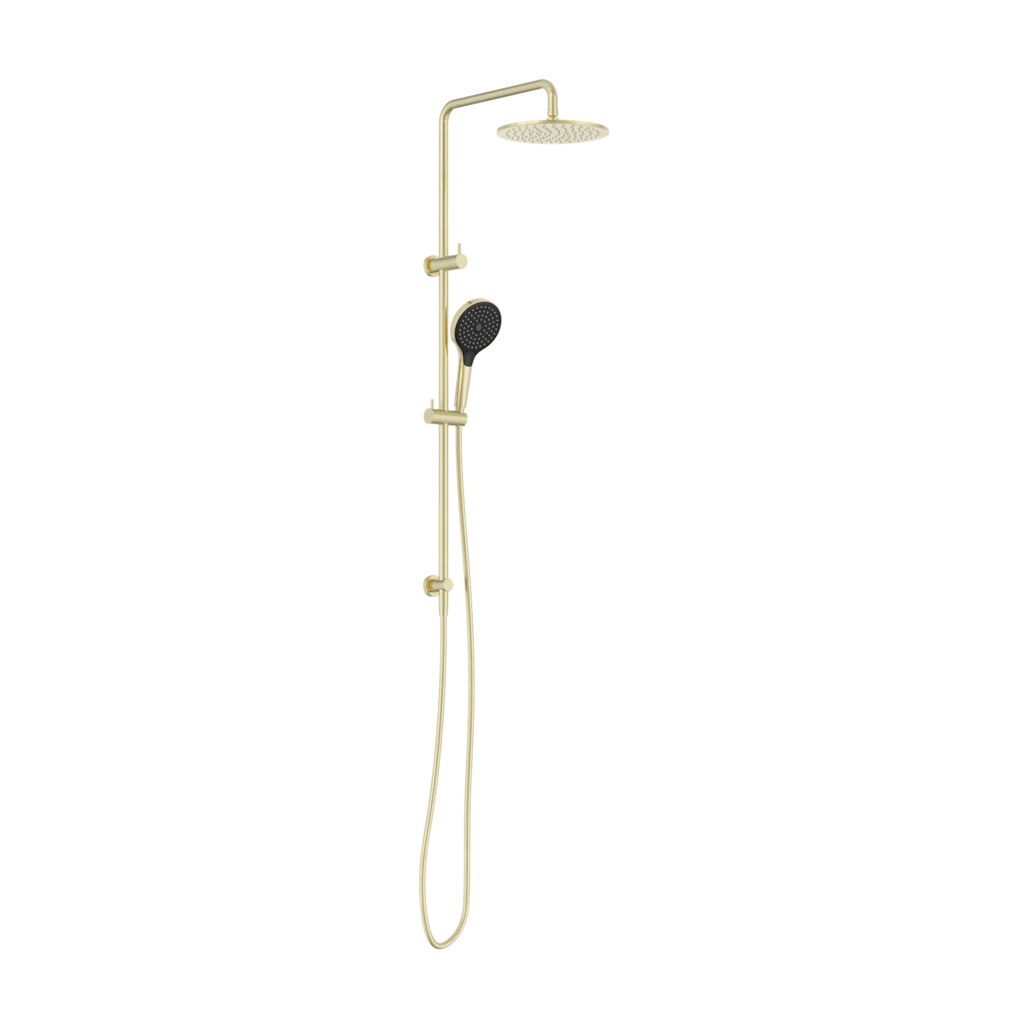 NERO ROUND TWIN SHOWER WITH AIR SHOWER II 1160MM BRUSHED GOLD