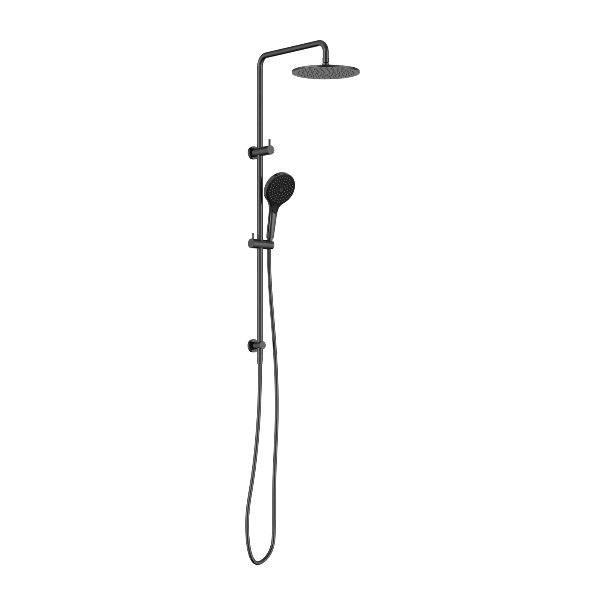 NERO ROUND TWIN SHOWER WITH AIR SHOWER II 1160MM GUN METAL
