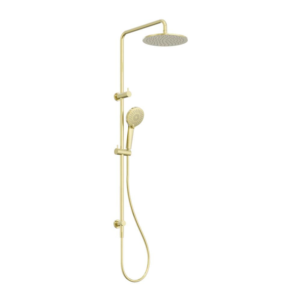 NERO ROUND TWIN SHOWER 1016MM BRUSHED GOLD