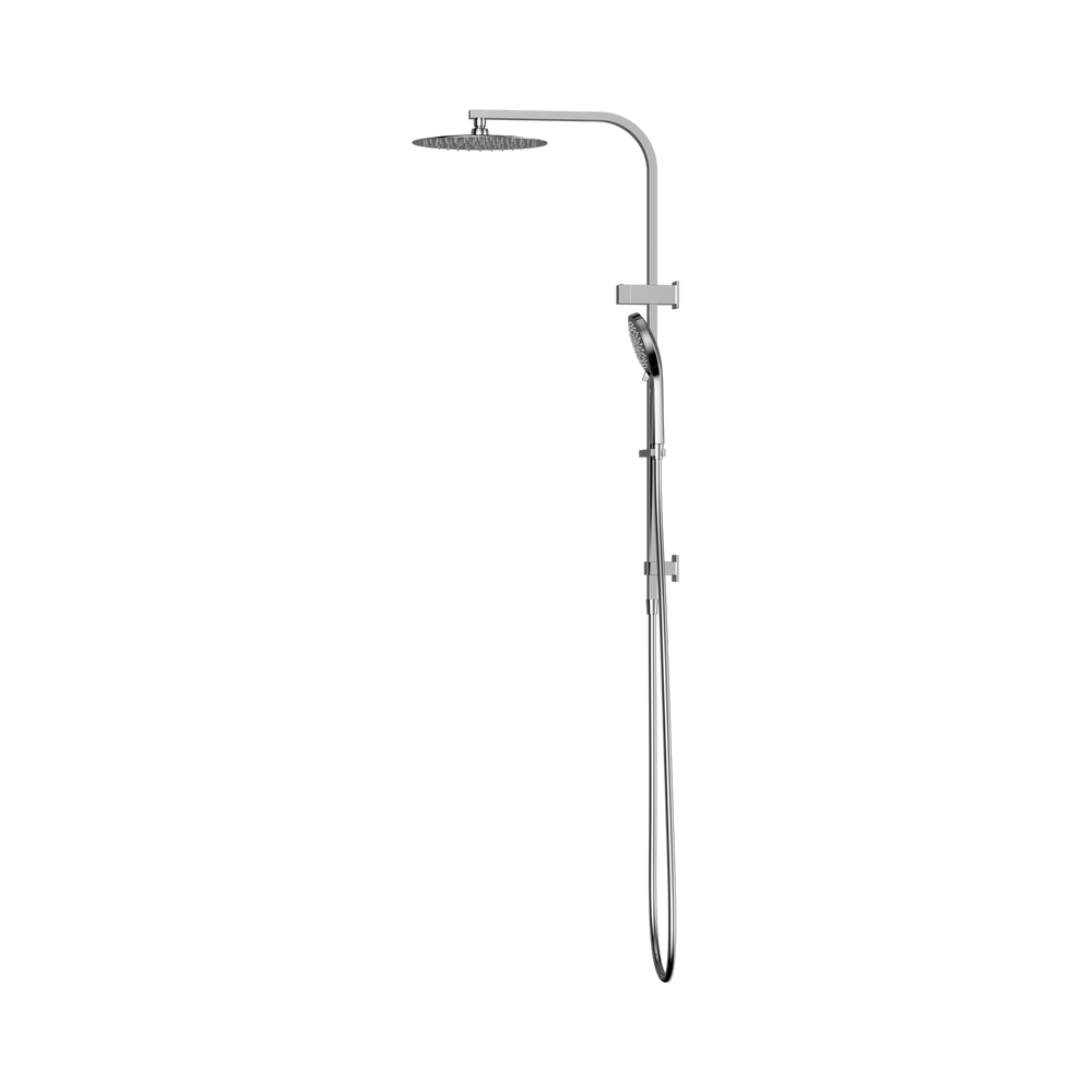 NERO BIANCA TWIN SHOWER 832MM CHROME