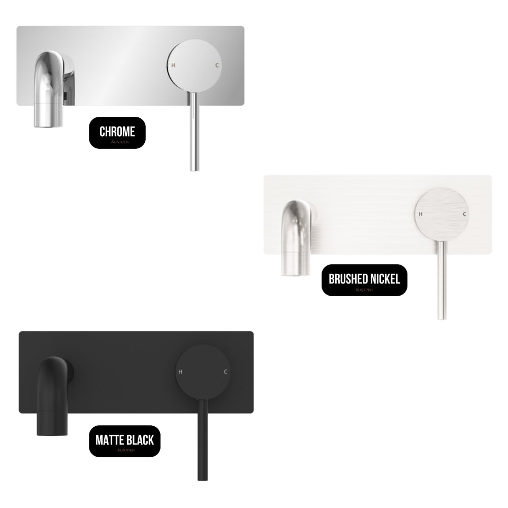 NERO DOLCE WALL BASIN / BATH MIXER 200MM CHROME
