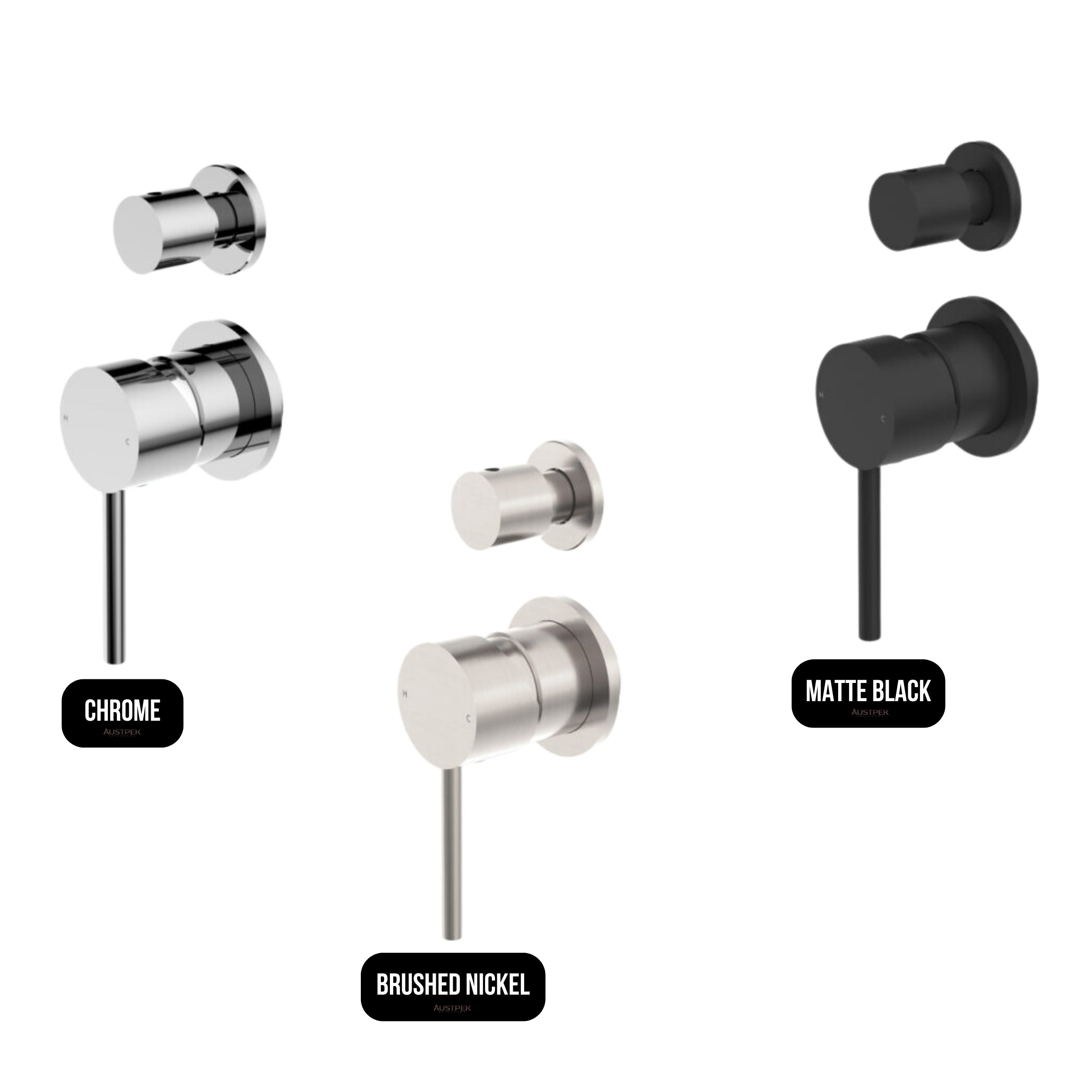 NERO DOLCE SHOWER MIXER WITH DIVERTOR SEPARATE BACK PLATE CHROME