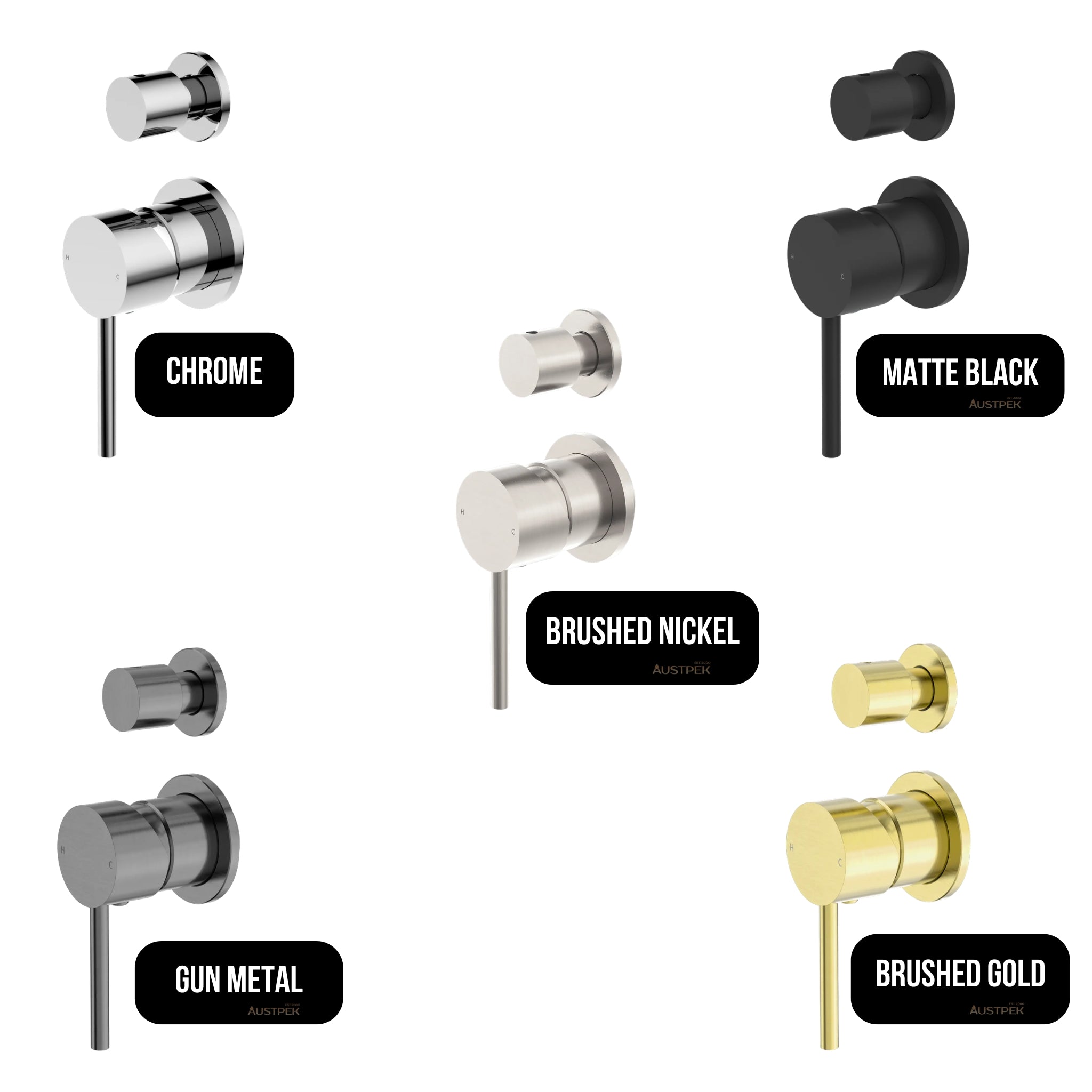 NERO DOLCE SHOWER MIXER WITH DIVERTER SEPARATE BACK PLATE MATTE BLACK