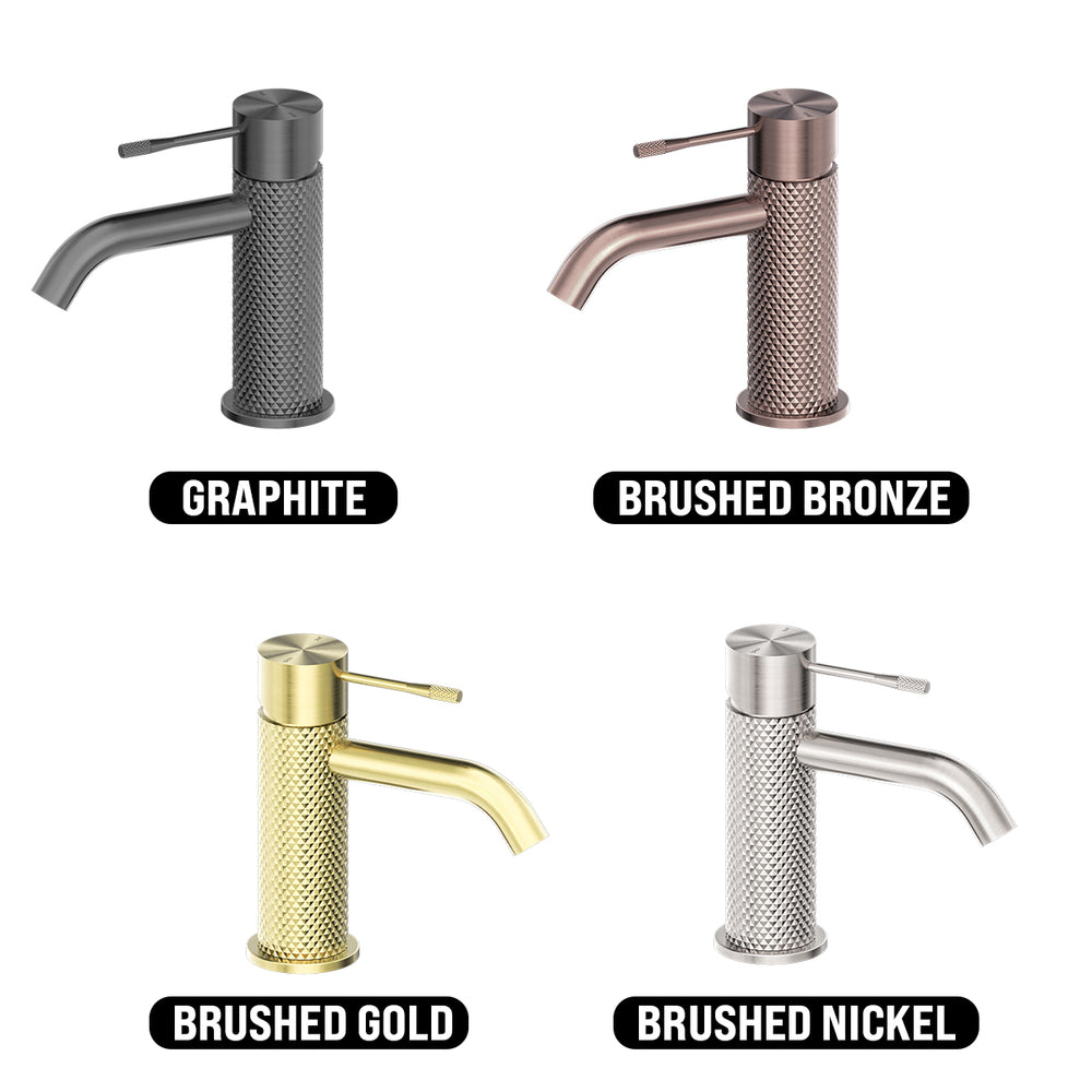 NERO OPAL BASIN MIXER 157MM BRUSHED GOLD