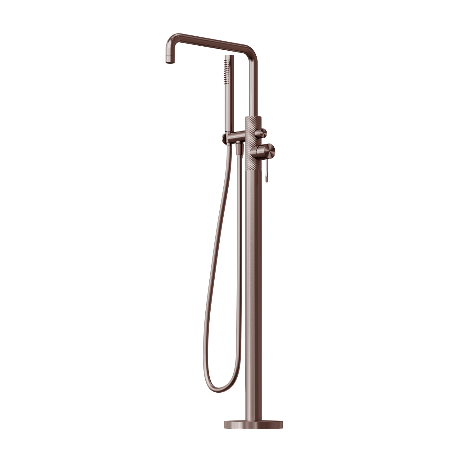 NERO OPAL FREESTANDING BATH MIXER WITH HAND SHOWER 1055MM BRUSHED BRONZE