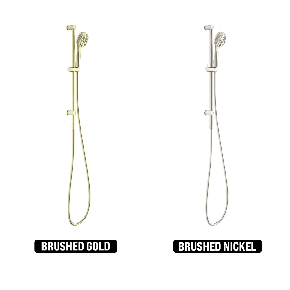 NERO OPAL SHOWER RAIL WITH AIR SHOWER BRUSHED GOLD