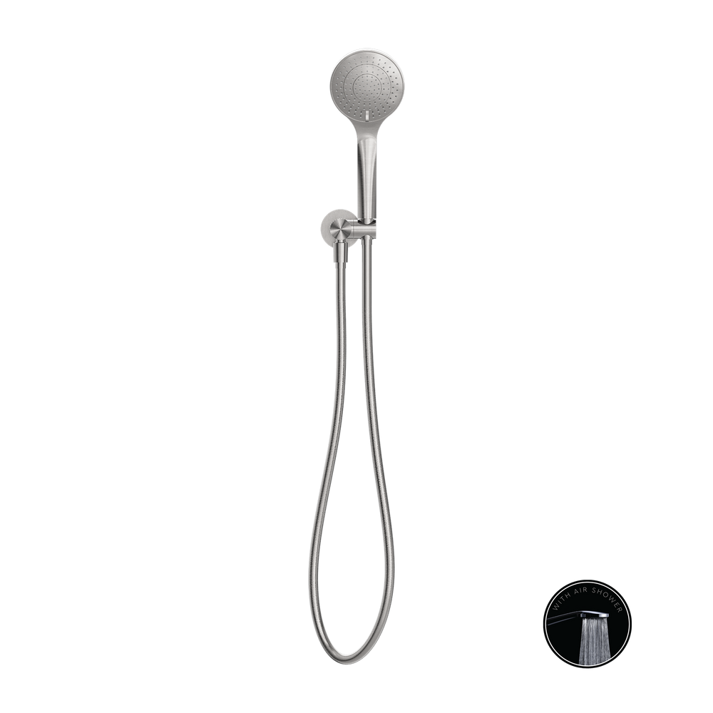 NERO OPAL SHOWER ON BRACKET WITH AIR SHOWER BRUSHED NICKEL