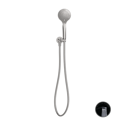 NERO OPAL SHOWER ON BRACKET WITH AIR SHOWER BRUSHED NICKEL