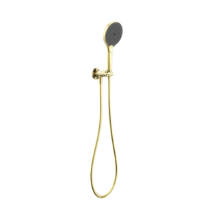 NERO OPAL SHOWER ON BRACKET WITH AIR SHOWER II BRUSHED GOLD