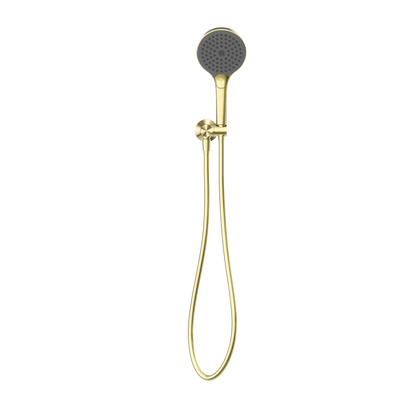NERO OPAL SHOWER ON BRACKET WITH AIR SHOWER II BRUSHED GOLD