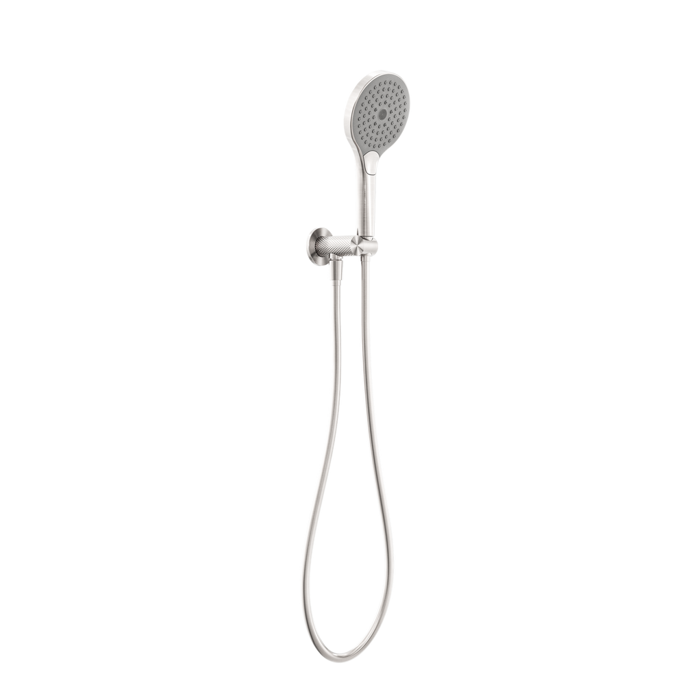 NERO OPAL SHOWER ON BRACKET WITH AIR SHOWER II BRUSHED NICKEL