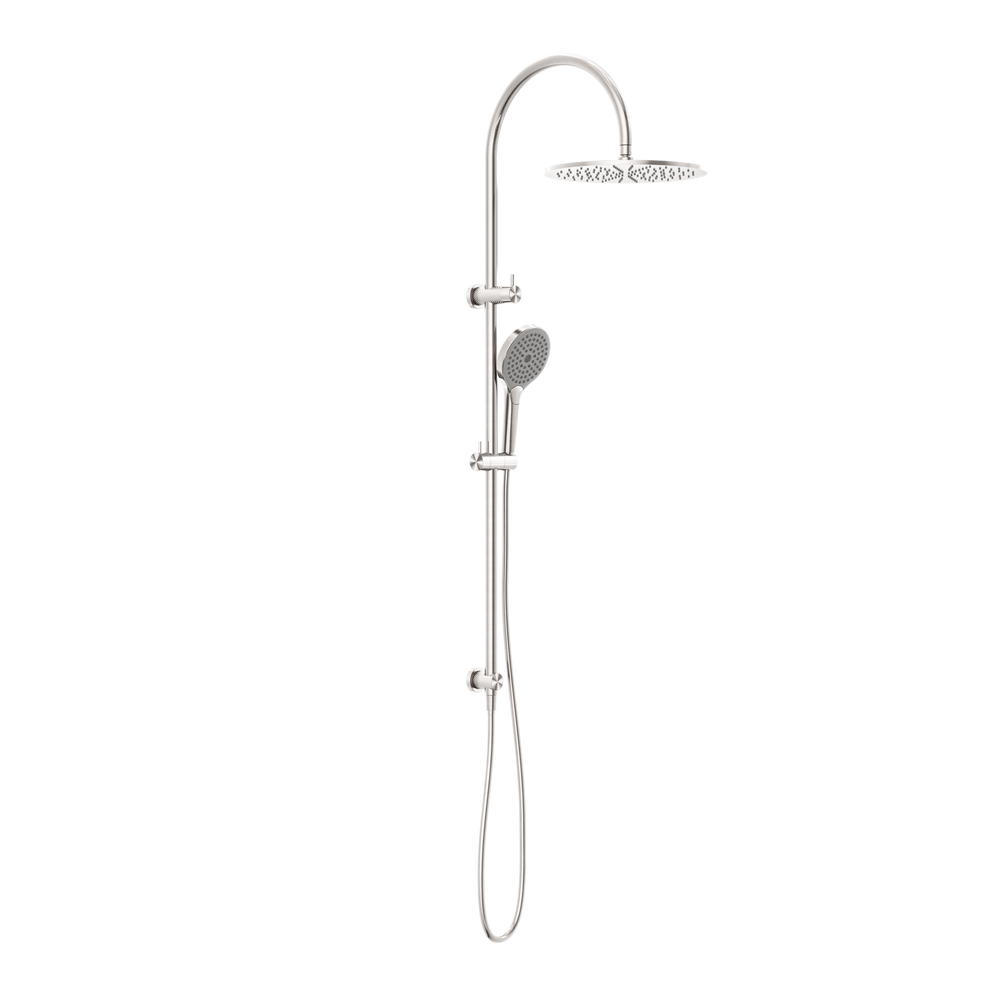NERO OPAL TWIN SHOWER WITH AIR SHOWER II BRUSHED NICKEL