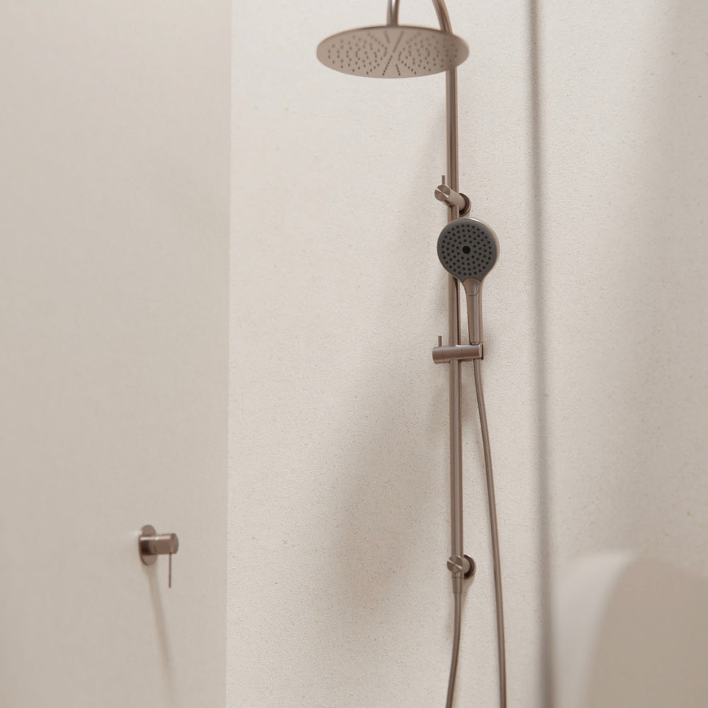 NERO OPAL TWIN SHOWER WITH AIR SHOWER II 1230MM BRUSHED BRONZE