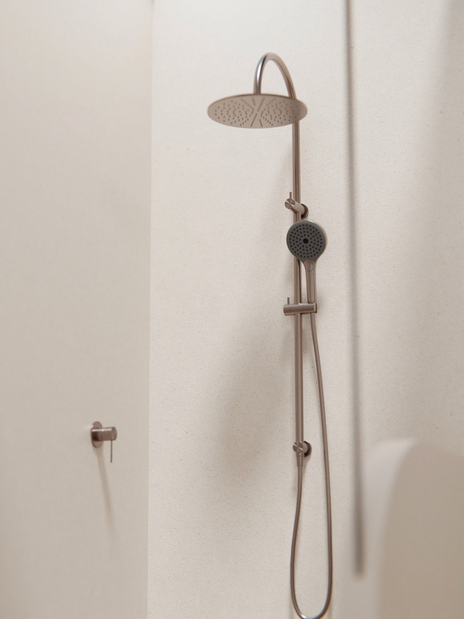 NERO OPAL TWIN SHOWER WITH AIR SHOWER II BRUSHED BRONZE