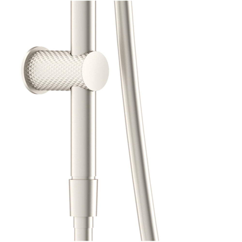 NERO OPAL SHOWER RAIL WITH AIR SHOWER BRUSHED NICKEL