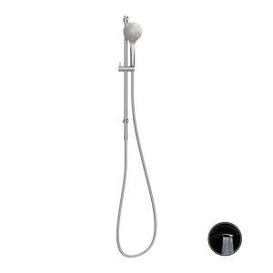NERO OPAL SHOWER RAIL WITH AIR SHOWER BRUSHED NICKEL