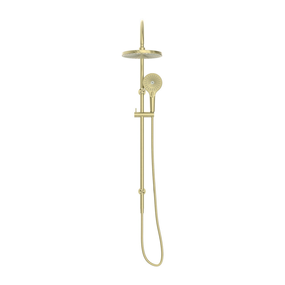 NERO OPAL TWIN SHOWER BRUSHED GOLD