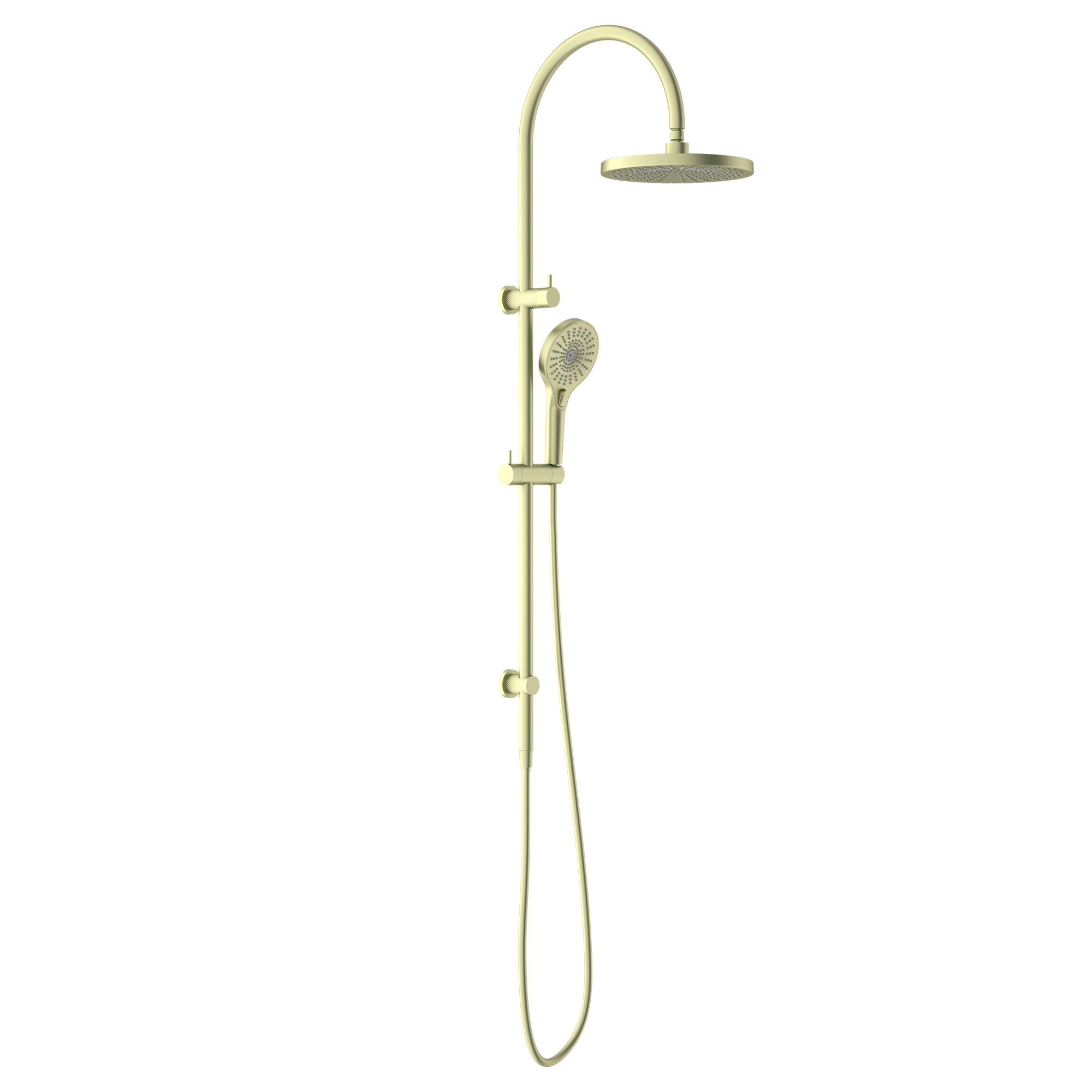 NERO OPAL TWIN SHOWER BRUSHED GOLD