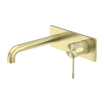 NERO OPAL WALL BASIN/ BATH MIXER BRUSHED GOLD (AVAILABLE IN 120MM, 160MM, 185MM, 230MM AND 260MM)